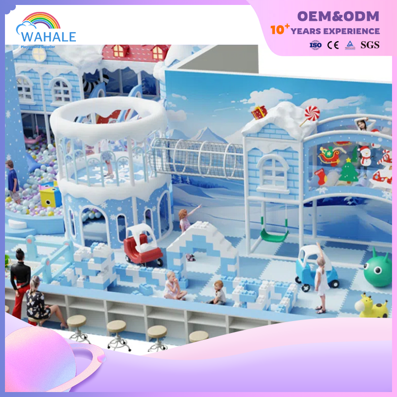 Coffee Shop Indoor Snow Castle Theme Customized Children Soft Decoration Playground Equipment Wholesale