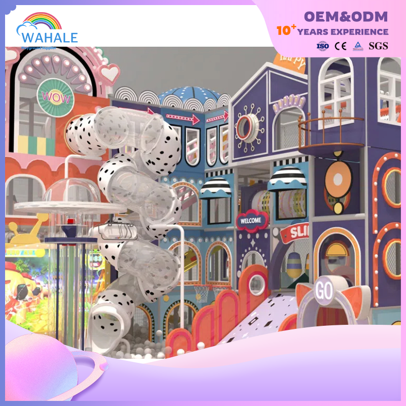 Early Education Center Indoor Color Castle Shape Children's Soft Maze Playground Equipment