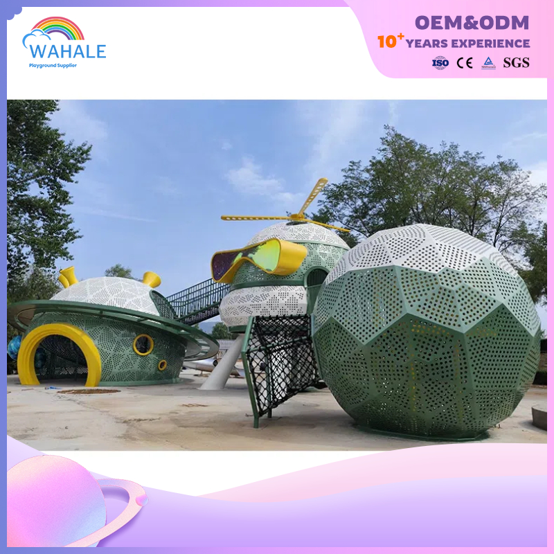 Scenic Spot Outdoor Green Planet Modeling Customized Children's Playground Outdoor Physical Exercise Facilities