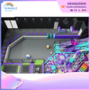 Mall Indoor Video Game Theme Customized Children's Purple Physical Training Playground Equipment