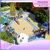 Rocket Shape Custom Children's Playground Outdoor White Space Theme Playground Equipment Wholesale