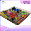 Sales Center Indoor Color Trampoline Soft Installation Crossing Playground Equipment Dealer