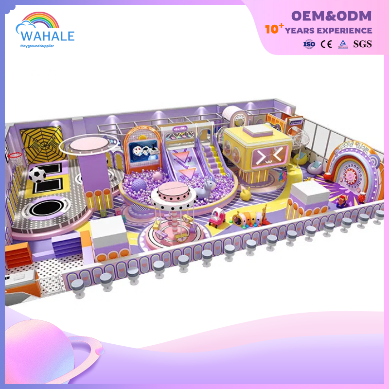 Mall Indoor Purple Children's Fun Candy Children Soft Set Parent-child Interactive Playground Equipment Suppliers
