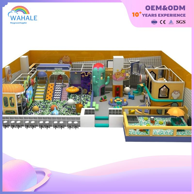 Cartoon Theme Custom Shopping Mall Indoor Yellow Soft Installation Playground Equipment Wholesale