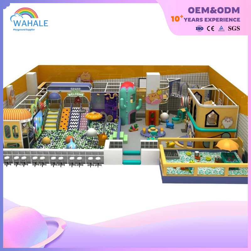 Cartoon Theme Custom Shopping Mall Indoor Yellow Soft Installation Playground Equipment Wholesale