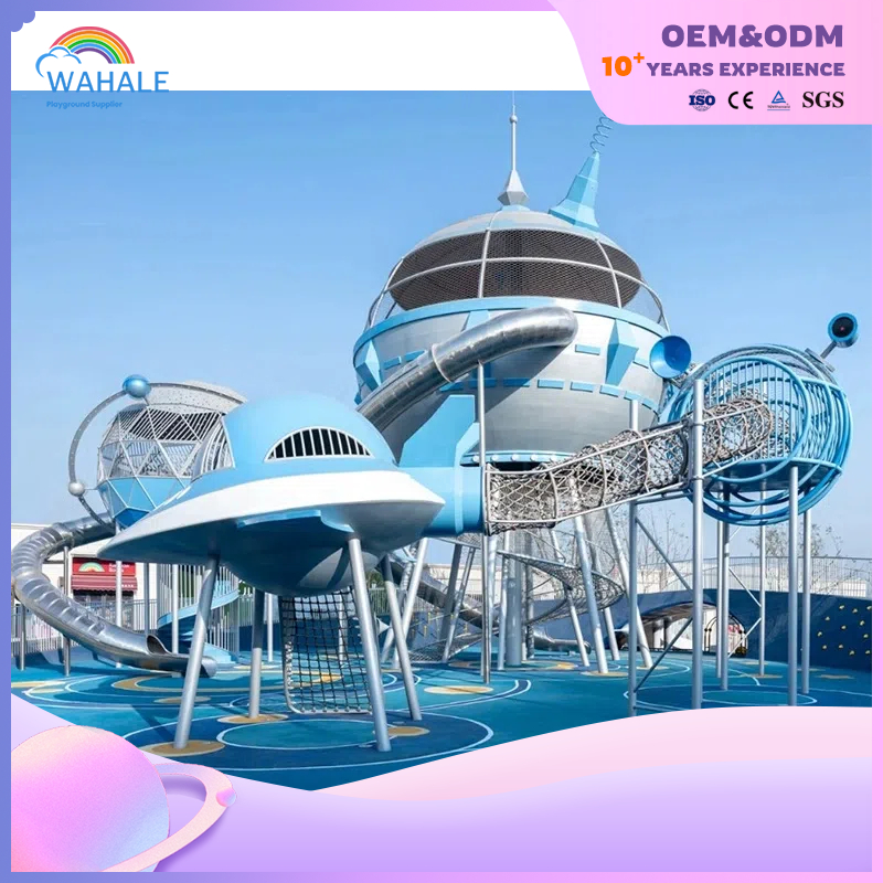 Scenic Area Outdoor Blue Space Capsule Modeling Custom Children's Unpowered Playground Equipment