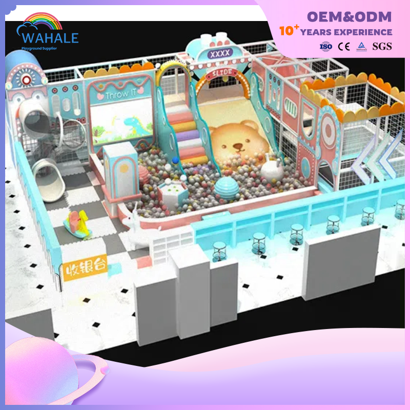 Early Education Center Indoor Cartoon Fantasy Castle Theme Customized Soft Children's Playground Equipment
