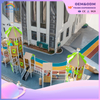 Sales Center Outdoor Forest Theme Customized Wooden Playground Children Escape Slide Park