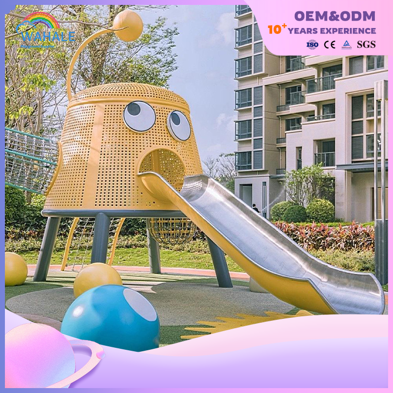 Park Outdoor Cartoon Shape Custom Children Climbing Through The Playground Equipment Wholesale