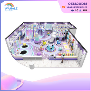 Kindergarten Indoor Blue Purple Fantasy Candy Theme Custom Soft Decoration Playground Equipment Dealer