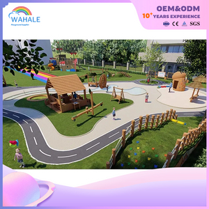 Customized Early Education Center Outdoor Wooden Children's Slide Playground Equipment Supplier