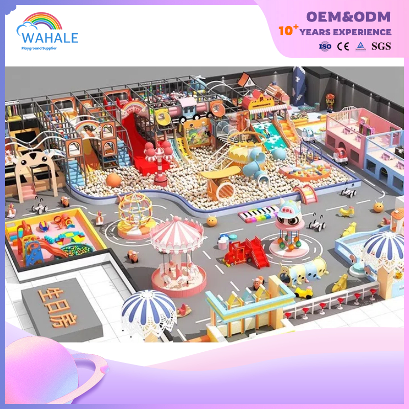 Shopping Mall Indoor Cartoon Robot Modeling Custom Children Soft Installation Playground Equipment Wholesale