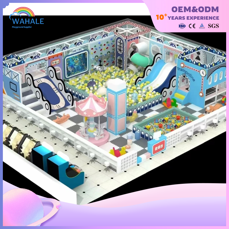 Natatorium Indoor Color Cartoon Space Theme Customized Children's Playground Equipment Factory
