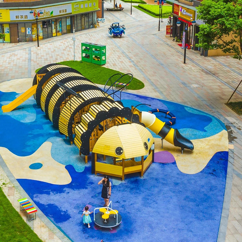 Yellow and black gradient pipe slide