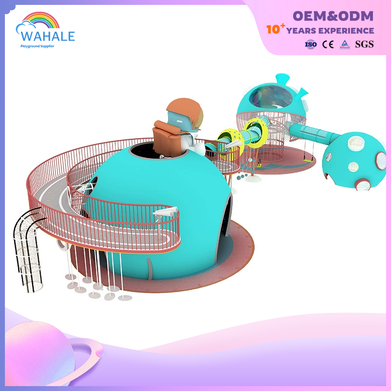 Park Outdoor Blue Planet Modeling Custom Children's Playground Equipment Dealer