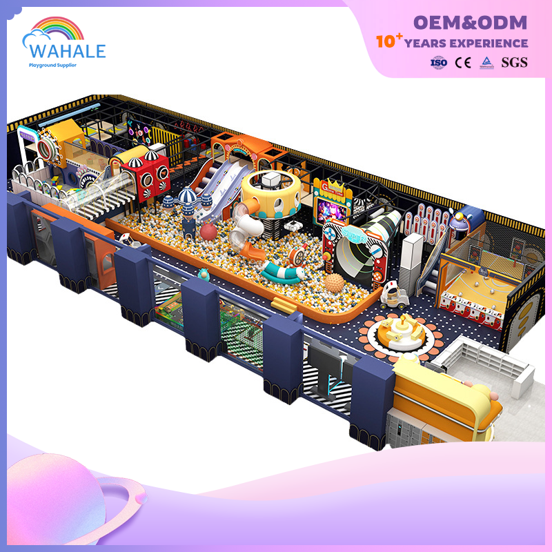 Coffee Room Orange Space Theme Custom Soft Decoration To Expand The Playground Equipment Dealer