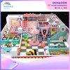 The Indoor Pink Castle-themed Custom Playground in The Shopping Mall Is A Children's And Parent-child Interactive Park