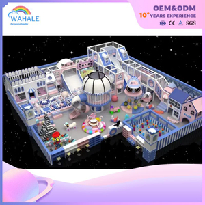 An Indoor Purple Dreamy Castle-themed Customized Children's Playground