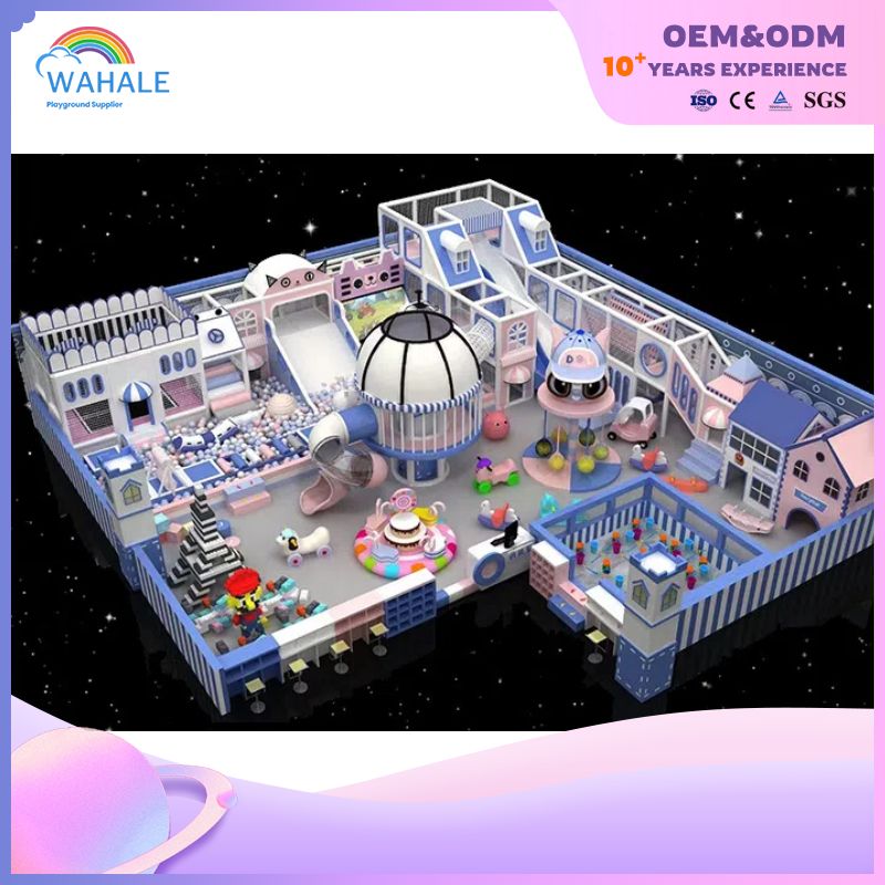 An Indoor Purple Dreamy Castle-themed Customized Children's Playground