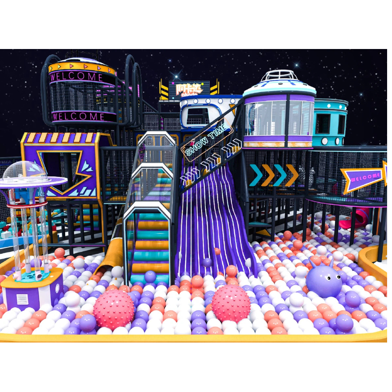 Purple wavy light slide
