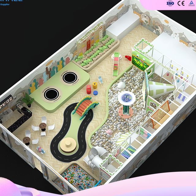 Serene Castle Playground | Healing-Themed Premium Play Arena | Interactive Sand & Ball Zones | Rotating Slides & Volcanic Adventure