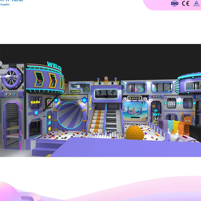 Cyberpunk Neon Playground | Interactive Projection Ball Pool & Piano Slide | Multi-Level Observatory | Premium Mall Entertainment Solution