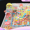 Carnival-Themed Mega Playground | Colorful Horn Slide & Ball Pool | Interactive Projection & 3-Level Frame | Wholesale Indoor Play Equipment