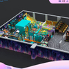 WAHALE Israel Project: 180㎡ Tech-Themed Indoor Playground with Spiral Tube Slide