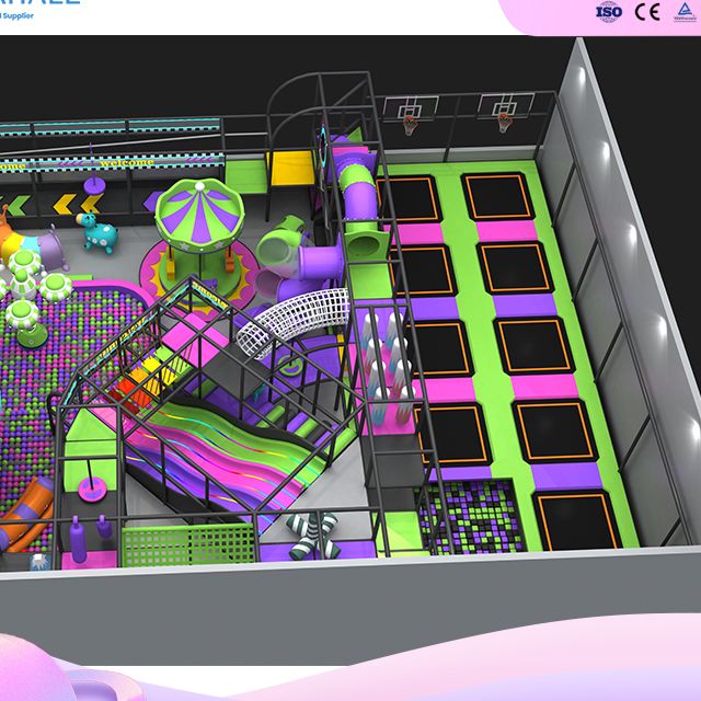 Futuristic 3-Story Mega Play Structure - Commercial Indoor Playground Equipment Supplier