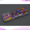 Popular Custom Tech-Sports Indoor Playground | 3-Lane Slide & Trampoline Zone | Orange-Purple Theme | Commercial Use