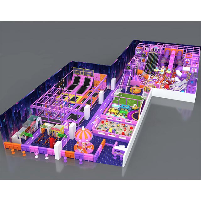 Purple Sports Arena Playground (India) -Commercial Entertainment Center Manufacturer