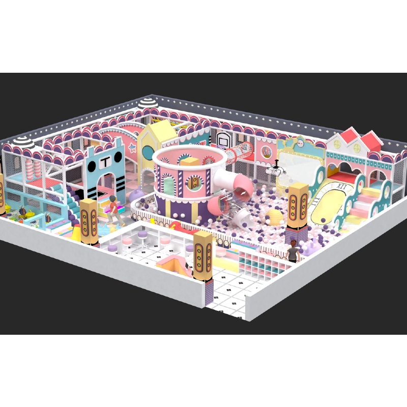 spiral slide combination of modeling tower