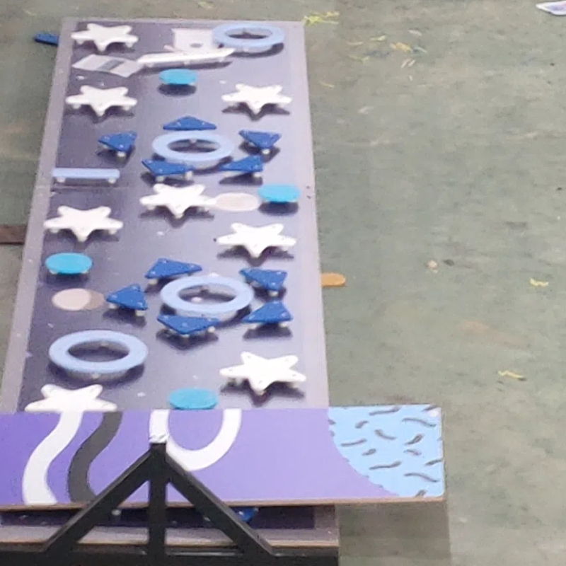  purple climbing wall