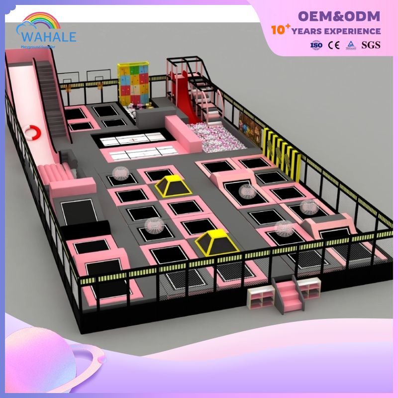 Indoor Parkour Trampoline Park Basketball Football Dodgeball Playground Equipment Indoor Customization