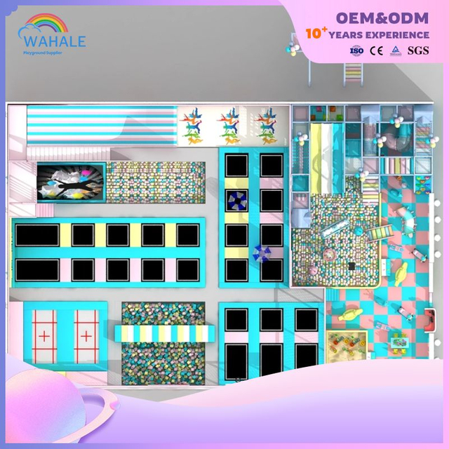 Adventure Game City Big Amusement Park Trampoline Jump Park Playground Equipment Wholesale