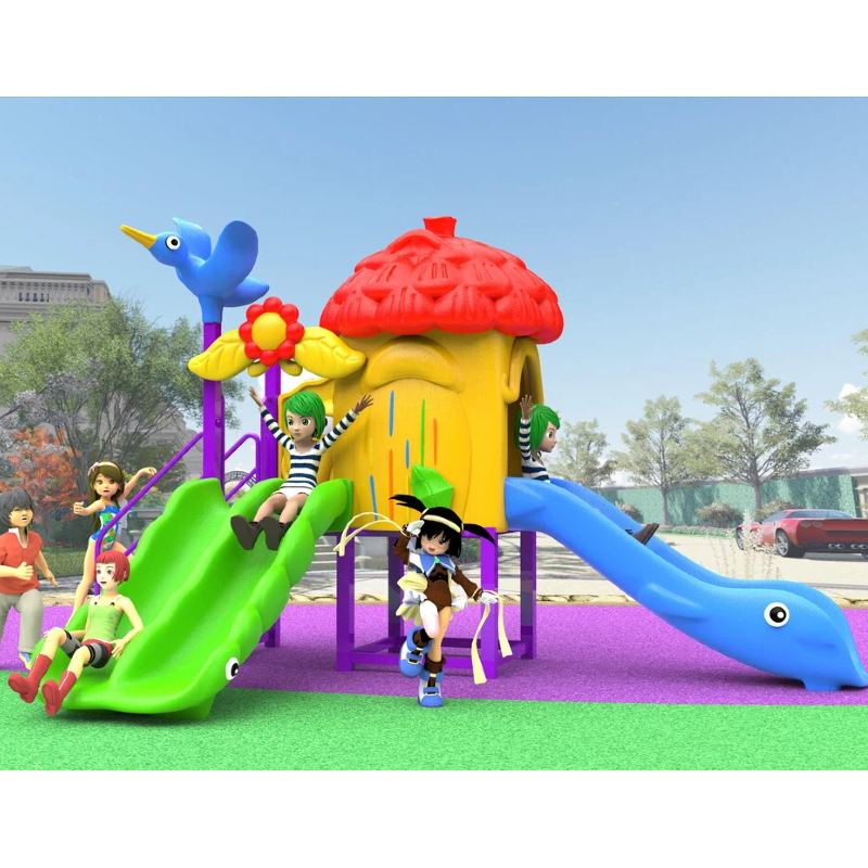 Blue double slide