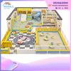 Yellow color custom children's cartoon theme indoor soft installation ocean ball pool playground facilities