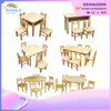 Children's Indoor Solid Wood Table And Chair Customized Special-shaped Children's Table And Chair Equipment