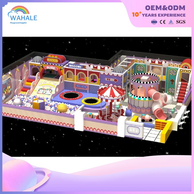 Macaron Color Children's Playhouse Indoor Castle Themed Playhouse Playground Equipment