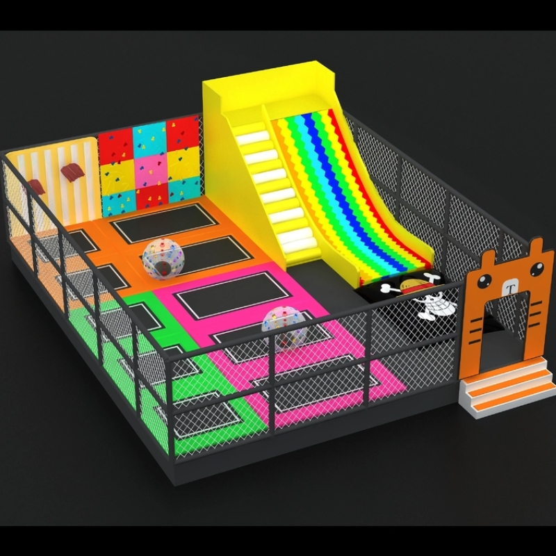 indoor children's rainbow slide