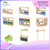 Kindergarten Solid Wood Toy Cabinet Rubber Wood Composite Cabinet Children's Storage Rack