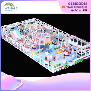 Kindergarten Indoor Blue Pink Indoor Playground Customized Children's Amusement Park Equipment