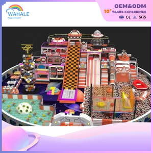 Red Color Custom Indoor Racing Theme Children's Round Ocean Ball Pool Playground Equipment Wholesale