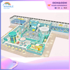 Blue Green Department of Children's Entertainment Area Customized Children's Soft Outfit Playground