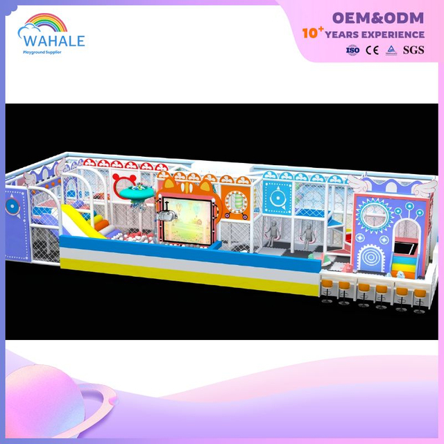 Custom Indoor Children's Maze Koko Cat Soft Play Equipment Indoor Playground Candy Themed Toddler Play Modules
