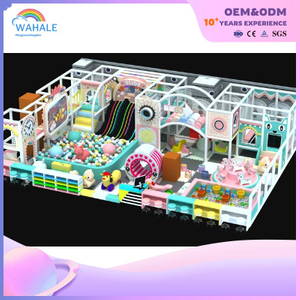 Kindergarten Indoor Pink Color Amusement Park Customized Soft Equipment for Children