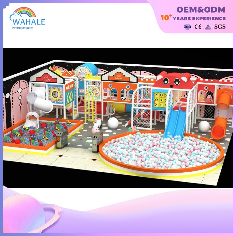 Red Castle Theme Customized Children's Playground Indoor Children's Interactive Amusement Park Equipment