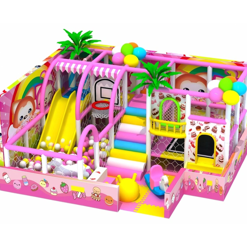 Children's indoor colorful forest maze
