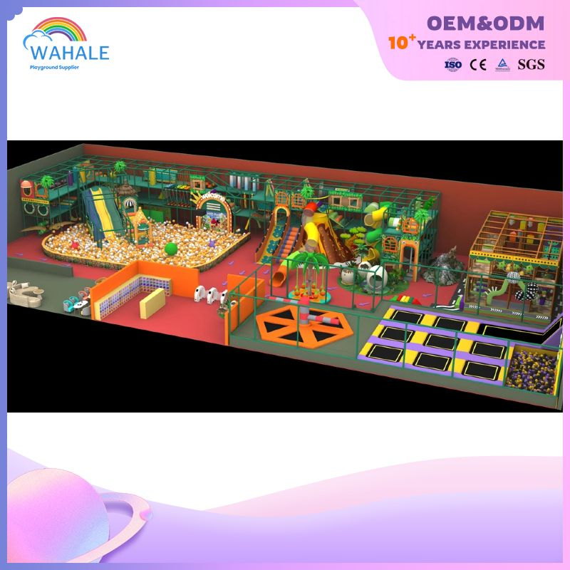 1000 Flat Soft Playground Toddler Area Children's Playground Equipment Cheerleading Entertainment Indoor Bright Colors