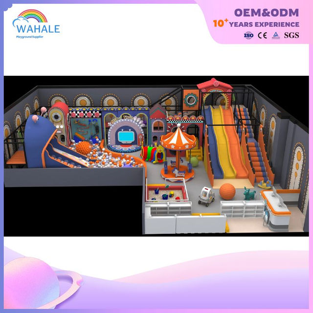 200 square new Macaron Slide indoor playground
